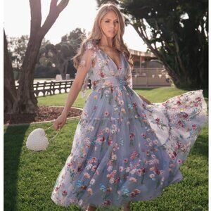 JessaKae Margaret Midi Dress (blue - medium)